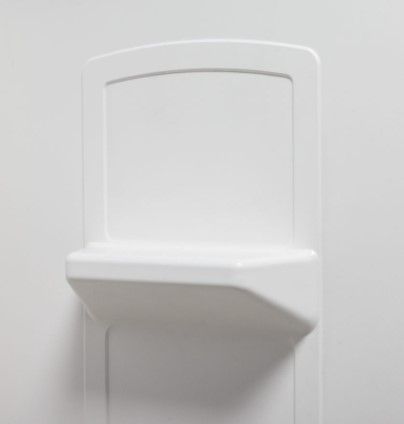 MUSTEE Mustee 557WHT Durawall Fiberglass Bathtub Wall Surround, White