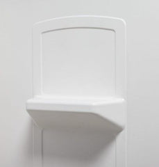 MUSTEE Mustee 557WHT Durawall Fiberglass Bathtub Wall Surround, White