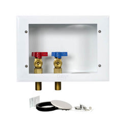 OATEY Oatey 38985 Metal Copper Sweat Washing Machine Outlet Box w/ 1/4 Turn 2 Rubber Tailpiece Standard Pack