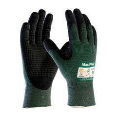 PIP PIP 34-8443/XS Green Knit Wrist Cuff Nitrile X-Small Cut-Resistant Gloves