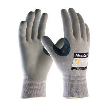 PIP PIP 19-D470/M Gray Knit Wrist Cuff Nitrile Medium Cut-Resistant Gloves