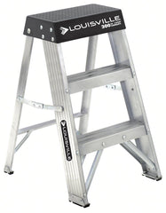 LOUISVILLE LADDER Louisville Ladder AS3002 2FT Aluminum Step Stool Type IA 300LB AS3002