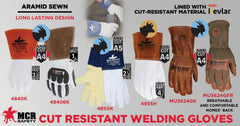 MCR SAFETY MCR Safety 48406KXL Leather Welding Work Gloves, X-Large, Replacement MPN
