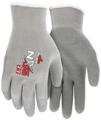 MCR SAFETY MCR Safety 9688M NXG Work Gloves, 10 Gauge Cotton Polyester, Gray Latex Palm and Fingertips