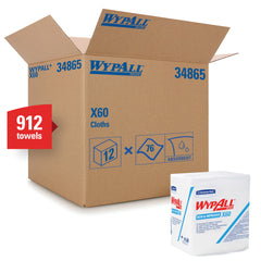 KIMBERLY-CLARK WypAll 34865 X60 Teri Washcloth 12-1/2 x 12 in Replacement MPN