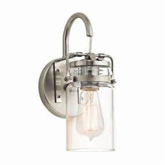 KICHLER Kichler 45576NI Brinley Wall Sconce 120VAC 1 Light A19 Incandescent