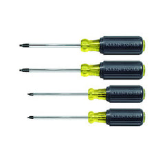 KLEIN TOOLS Klein 85664 Screwdriver Set, Square Recess, 4-Piece