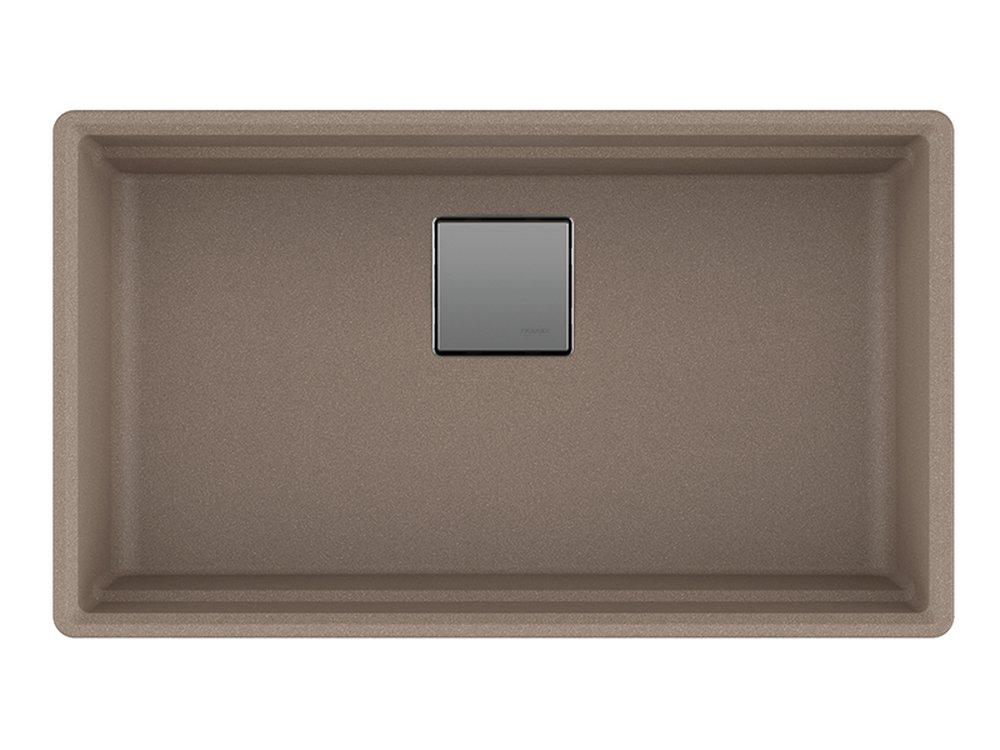 FRANKE Franke PKG11031OYS Peak 32 x 18-3/4 in. No Hole Composite Single Bowl Undermount Kitchen Sink in Oyster