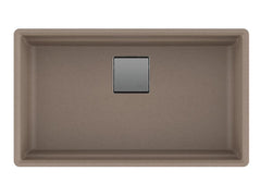 FRANKE Franke PKG11031OYS Peak 32 x 18-3/4 in. No Hole Composite Single Bowl Undermount Kitchen Sink in Oyster