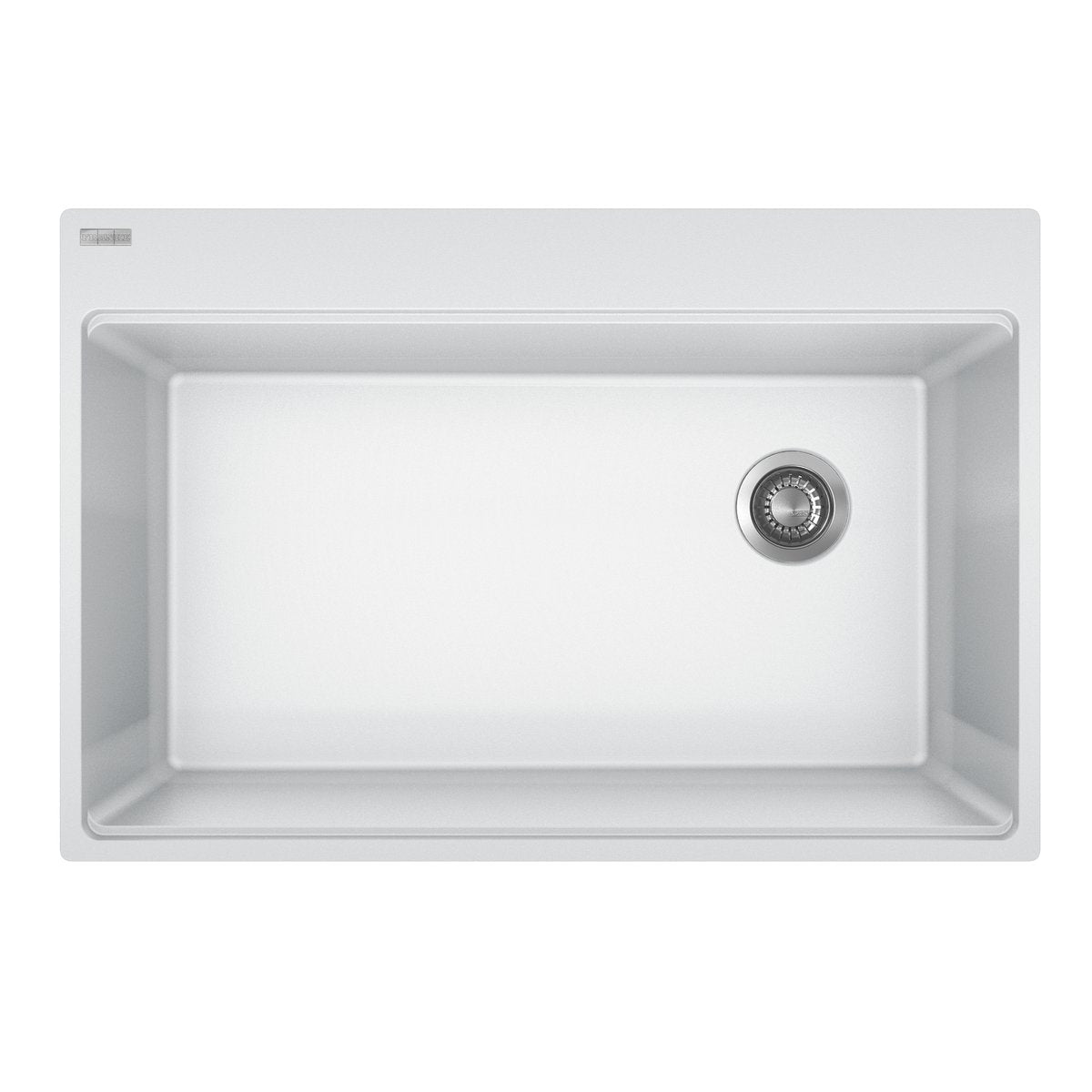 FRANKE Franke MAG61031OW-PWT Maris 33 x 22 in. Granite Single Bowl Kitchen Sink in Polar White