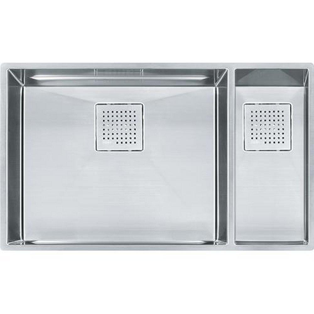 FRANKE Franke PKX160 Peak 31-1/8 x 17-3/4 in. No Hole Stainless Steel Double Bowl Undermount Kitchen Sink
