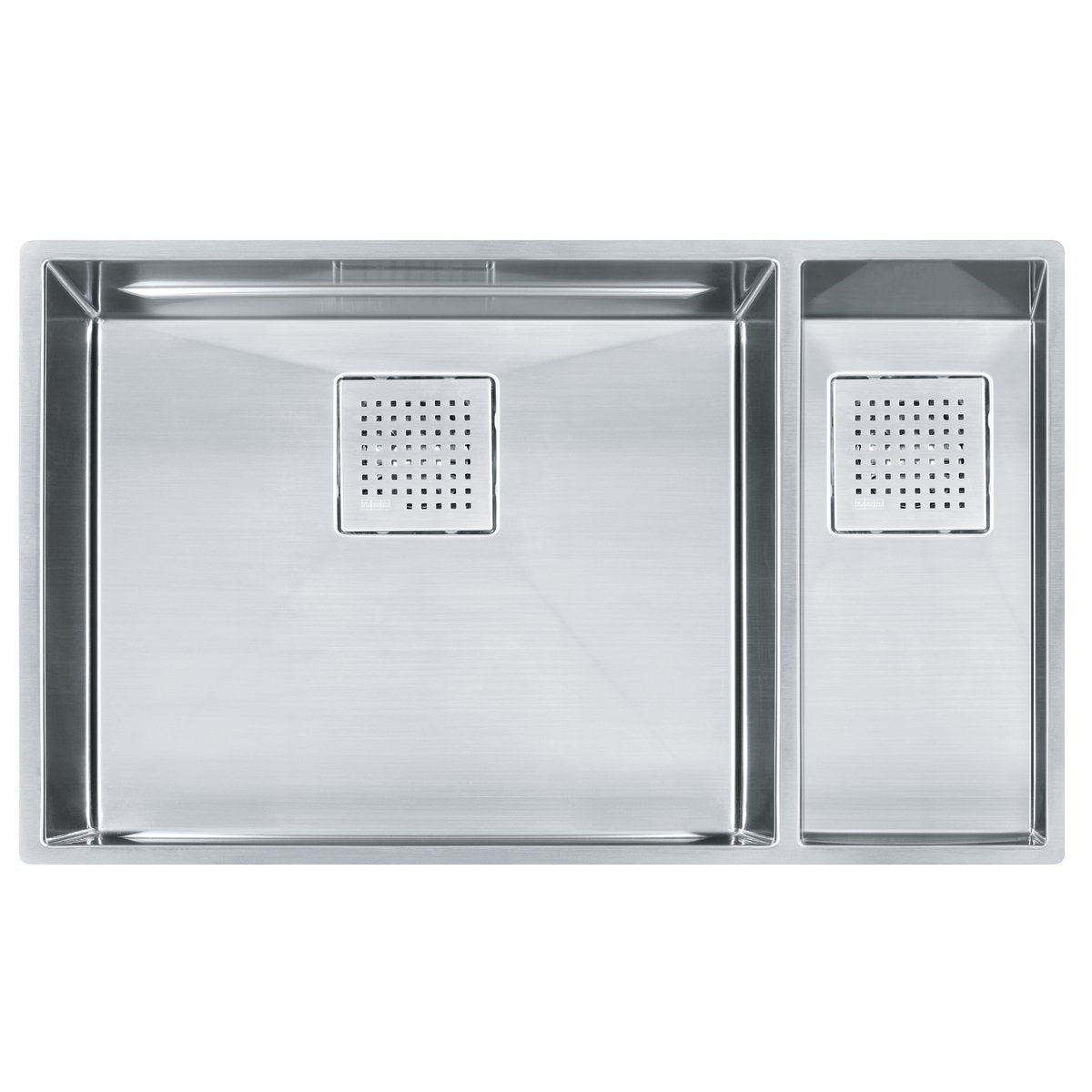 FRANKE Franke PKX160 Peak 31-1/8 x 17-3/4 in. No Hole Stainless Steel Double Bowl Undermount Kitchen Sink