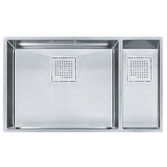FRANKE Franke PKX160 Peak 31-1/8 x 17-3/4 in. No Hole Stainless Steel Double Bowl Undermount Kitchen Sink