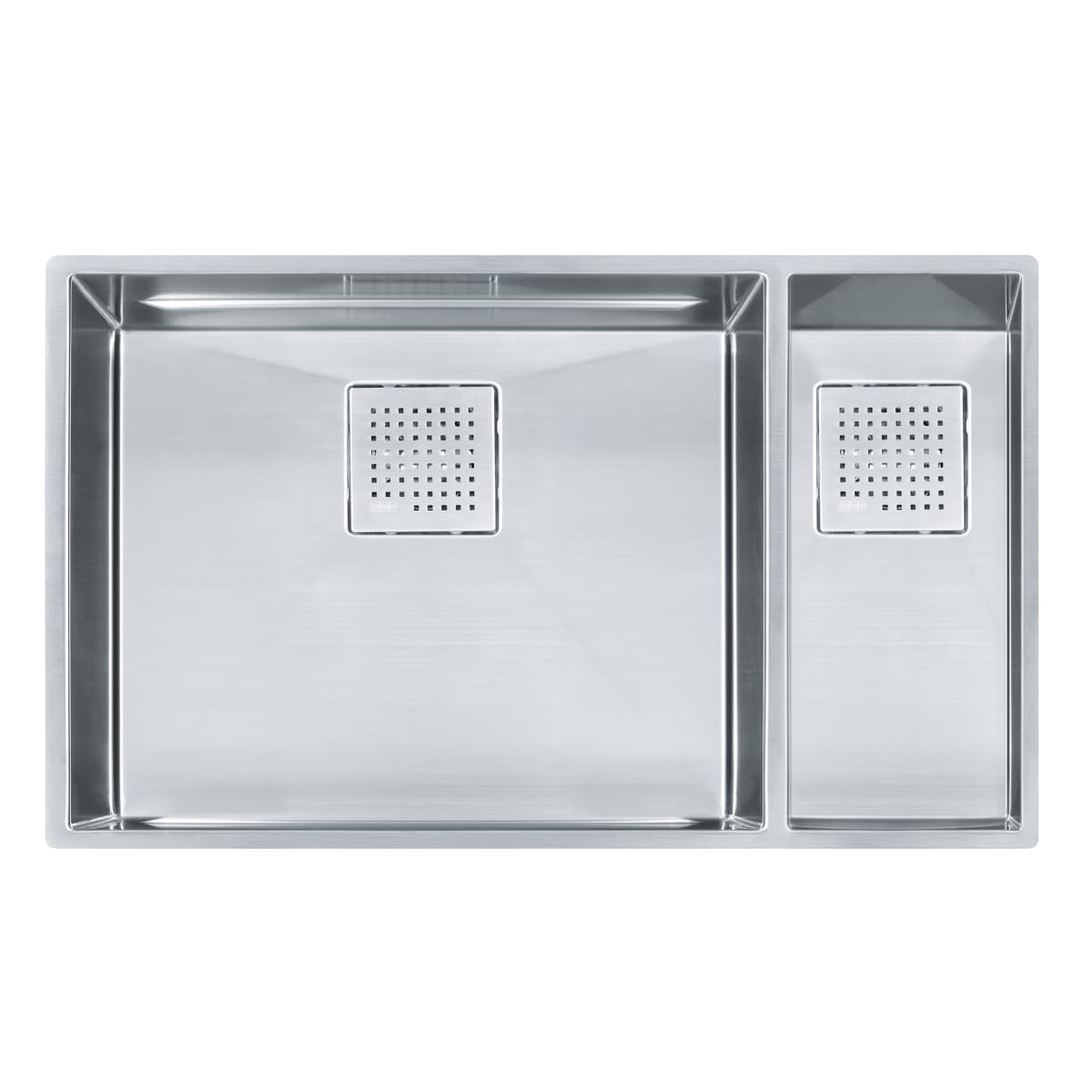 FRANKE Franke PKX160 Peak 31-1/8 x 17-3/4 in. No Hole Stainless Steel Double Bowl Undermount Kitchen Sink