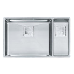 FRANKE Franke PKX160 Peak 31-1/8 x 17-3/4 in. No Hole Stainless Steel Double Bowl Undermount Kitchen Sink