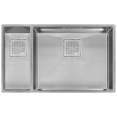 FRANKE Franke PKX160LH Peak 31-in. x 18-in. 16 Gauge Stainless Steel Undermount Double Bowl Kitchen Sink