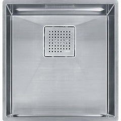 FRANKE Franke PKX11016 Peak 17-in. x 18-in. 16 Gauge Stainless Steel Undermount Single Bowl Kitchen Sink