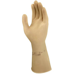 ANSELL Ansell 113514 Marigold Featherweight Plus Natural Color 15mil Latex Glove Medium 13 Long 12-Pair per Bag