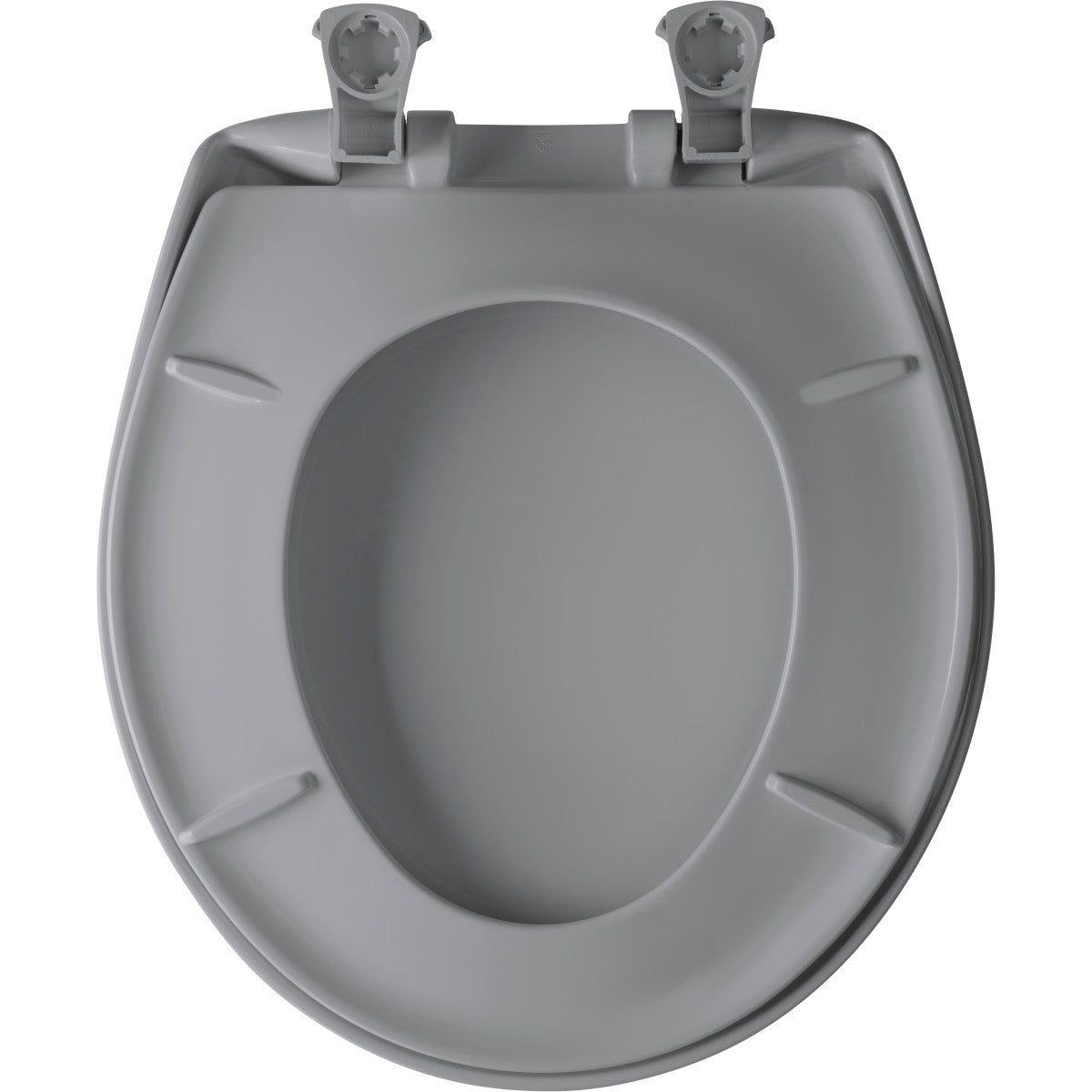 BEMIS Bemis 200SLOWT032 Round Closed Front Toilet Seat with Cover in Country Grey