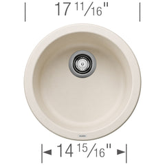 BLANCO Blanco 527407 Rondo Silgranit 18 Dual Mount Bar Sink - Soft White