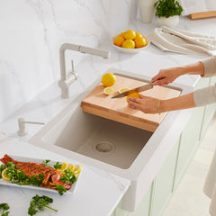 BLANCO Blanco 526963 Linus Low Arc Pull-Out Dual-Spray Kitchen Faucet - Soft White