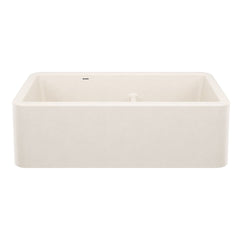BLANCO Blanco 443078 Ikon 33 Apron Double Bowl Farmhouse Sink with Low Divide - Soft White