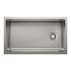 BLANCO BLANCO 443300 Inteos 33 Single Bowl Reversible Undermount Stainless Steel Workstation Kitchen Sink