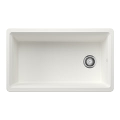 BLANCO BLANCO 443314 Inteos Silgranit 33 Single Bowl Reversible Undermount Workstation Kitchen Sink - White