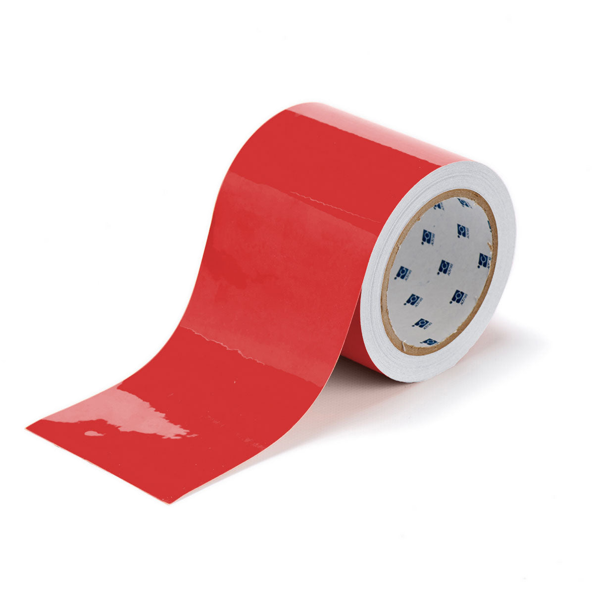 BRADY Brady 104373 ToughStripe Floor Marking Tape Roll - Polyester, Solid Color, Red, 4 x 100’