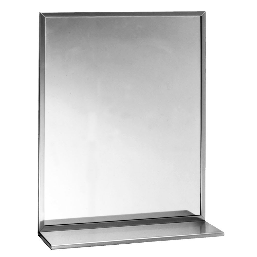 BOBRICK Surface Mounted Mirror with Shelf Replacement 166 1824 for Bobrick
