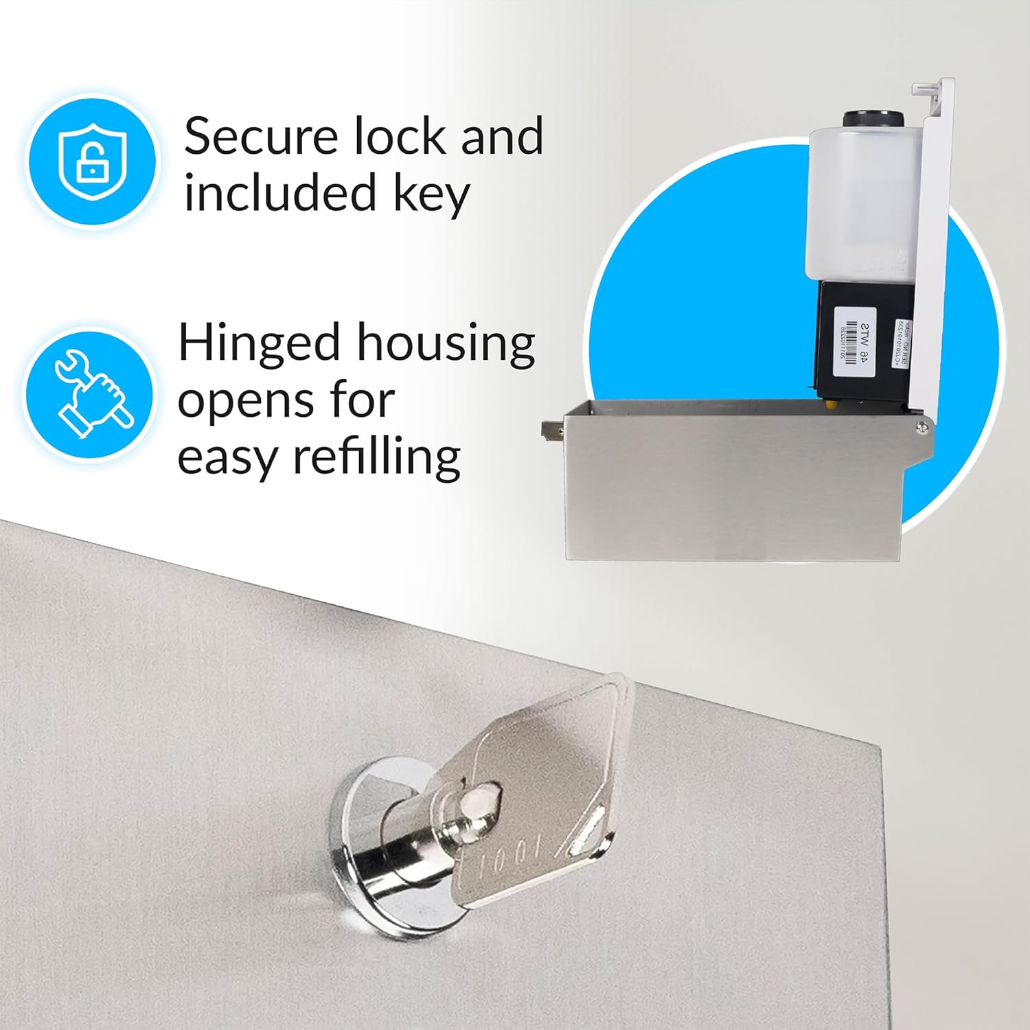 BOBRICK Bobrick B-2013 Automatic Wall-Mounted Foam Soap Dispenser Replacement 2013 for Bobrick