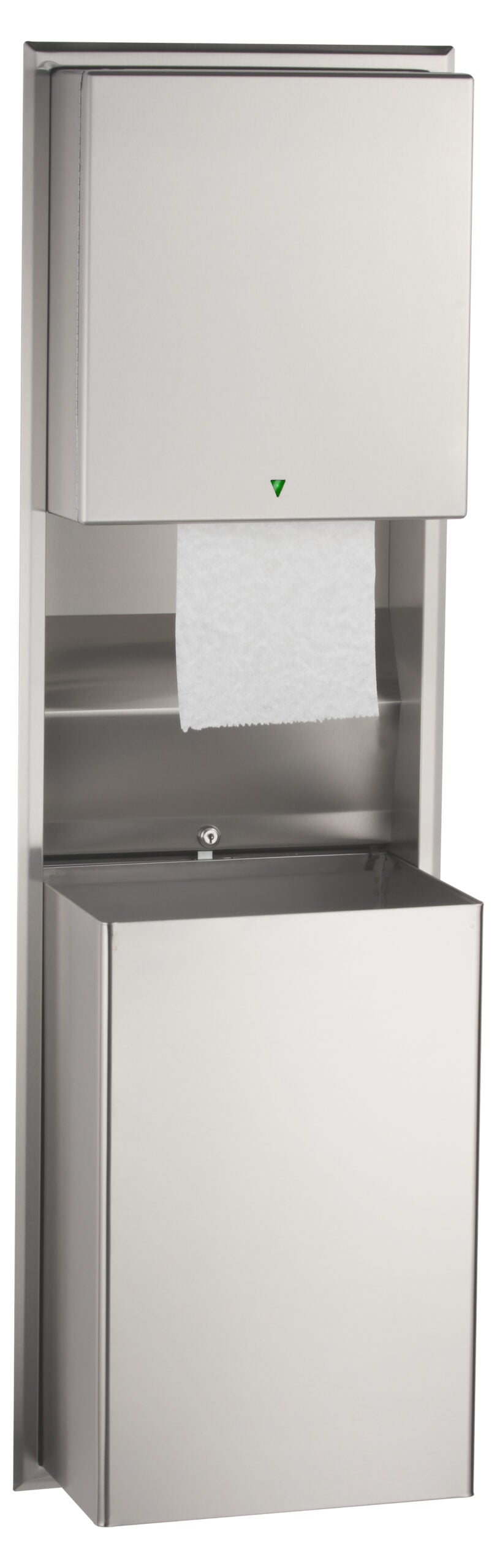 BOBRICK Recessed Automatic Universal Roll Paper Towel Dispenser and Waste Receptacle Replacement 39747 for Bobrick