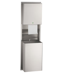 BOBRICK Recessed Automatic Universal Roll Paper Towel Dispenser and Waste Receptacle Replacement 39747 for Bobrick