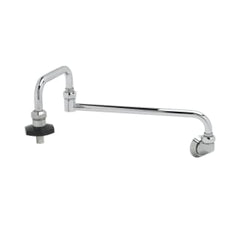 T&S BRASS Pot Filler, Wall Mount, 18 Double Joint Nozzle, 1/2 NPT Inlet Replacement B-0580 for T&S Brass & Bronze Works