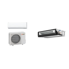 MITSUBISHI ELECTRIC MITSUBISHI ELECTRIC Single-Zone PUZ-AK12NL+PEAD-AA12NL - 12.4K BTU 20 SEER2 Ducted Heat Pump System
