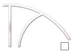 SAFTRON Saftron TRTD-144-W Triton Series Return to Deck Mounted Handrail | .25 Thickness 1.90 OD | 44W x 36H