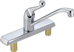 DELTA FAUCET Delta Faucet 120LF Classic Single Handle Kitchen Faucet in Chrome