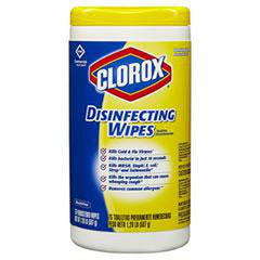 CLOROX Clorox CLO15948CT Disinfecting Wipes 75 Sheets 6 Pack