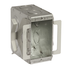 RACO RAC0 695B 1-Gang Block-Loc Masonry Box NonGangable 3-1/2 in Deep Conduit KO's