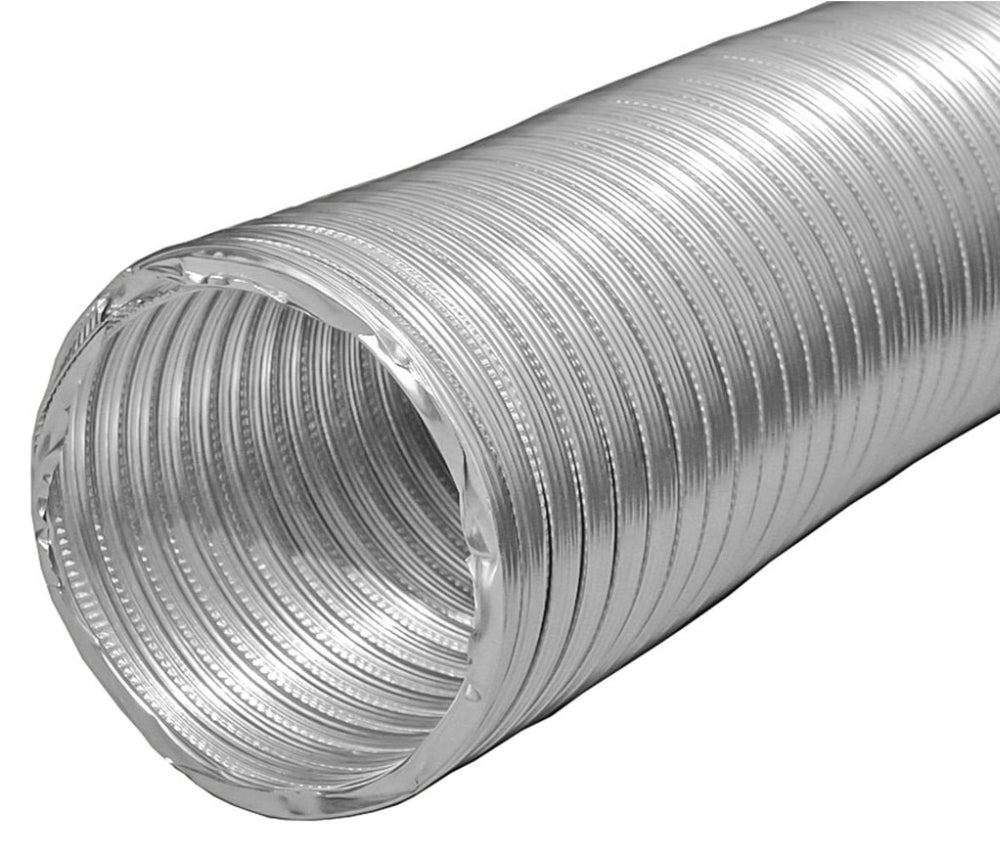 BUILDERS BEST Builder's Best 110807 8' x 7, 5000 FPM Non-Insulated Class 0 Compressed Plain End Air Duct