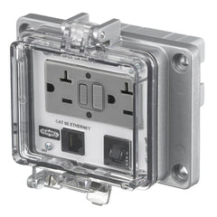 HUBBELL Hubbell PR205EB Wiring Device-Kellems NEMA 12/4 CAT5E 20A GFCI 3A Circuit Breaker