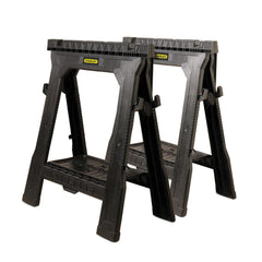 STANLEY Stanley 060864R Folding Sawhorse - 1000 lb/Pair Load - 31-1/2 in H x 27-1/2 in W