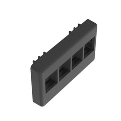PANDUIT Panduit NK4MFBL NetKey Furniture Faceplate 4-Port