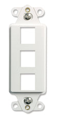 RADIANT Legrand-On-Q WP3413WH 3-Port Decorator Outlet Strap White