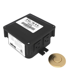 ROHL Rohl AS450SEG Waste Disposal Control Box With Air Switch Button in Satin English Gold