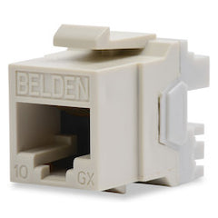 BELDEN Belden AX104154 10GX Modular Jack, CAT6A, RJ45, KeyConnect Style, T568A/B, Single Pack, Yellow