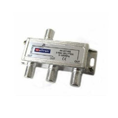 WELTRON Weltron 44-031WS Coaxial Cable Connector, DC Power Passive 1 x 3 Splitter 1GHz