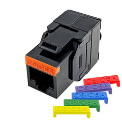 SIMPLY45 Simply45 S45-3600B CAT6/6A UTP 180 Degree Keystone Jack 110 Style