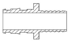 UPONOR Uponor Q4587575 3/4 Inch ProPEX x Polybutylene Straight Adapter Brass