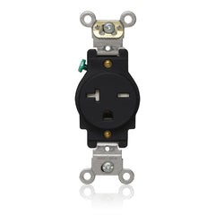 LEVITON Leviton T5461-E Single Receptacle Outlet Heavy-Duty Industrial Specification Grade Tamper-Resistant 20 Amp 250 Volt
